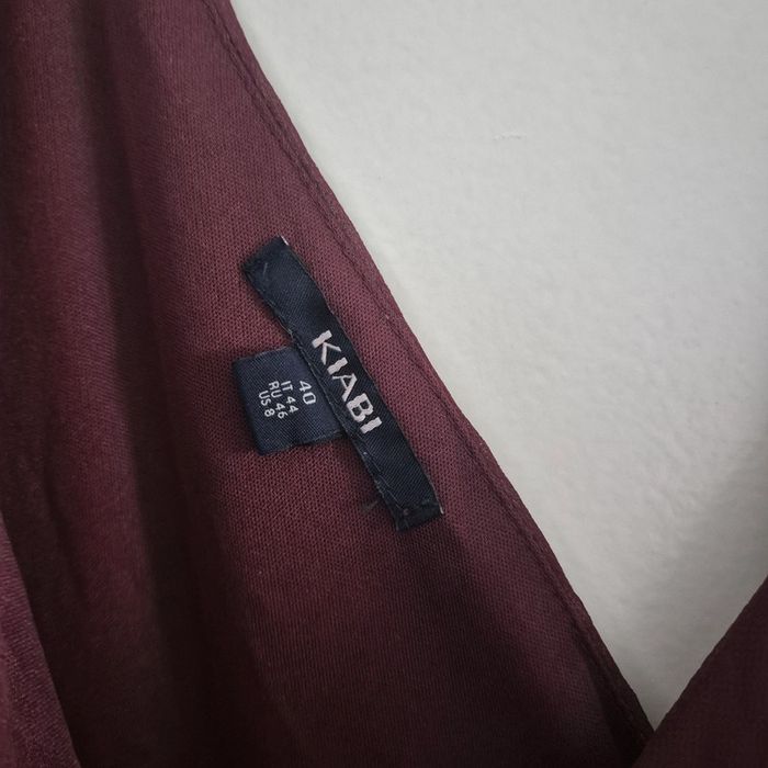Robe bretelles large en tulle bordeaux neuve - Kiabi - Taille L : 40 - photo numéro 6