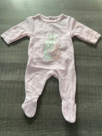 Pyjama velours 1 mois