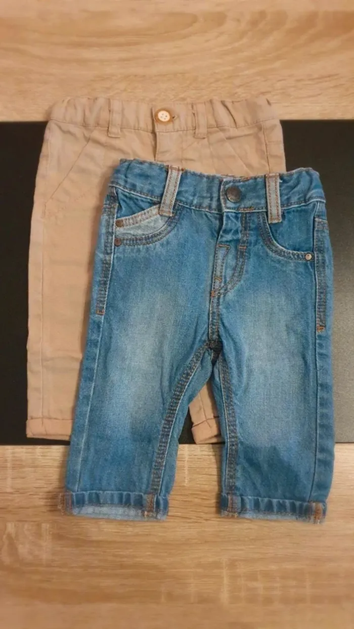 Lot de 2 jeans 3 mois