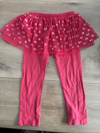 Legging avec jupe rose