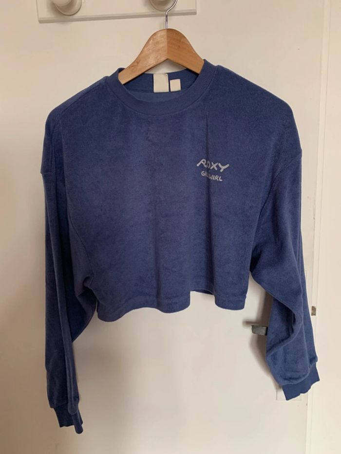 Sweat bleu en éponge roxy