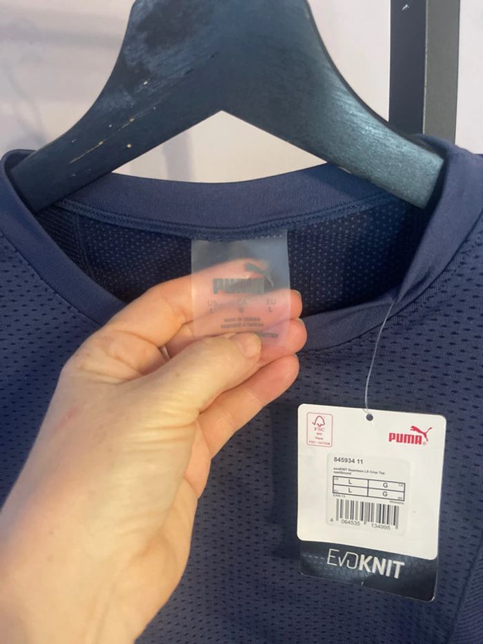 CROP, top, puma, taille L - photo numéro 4