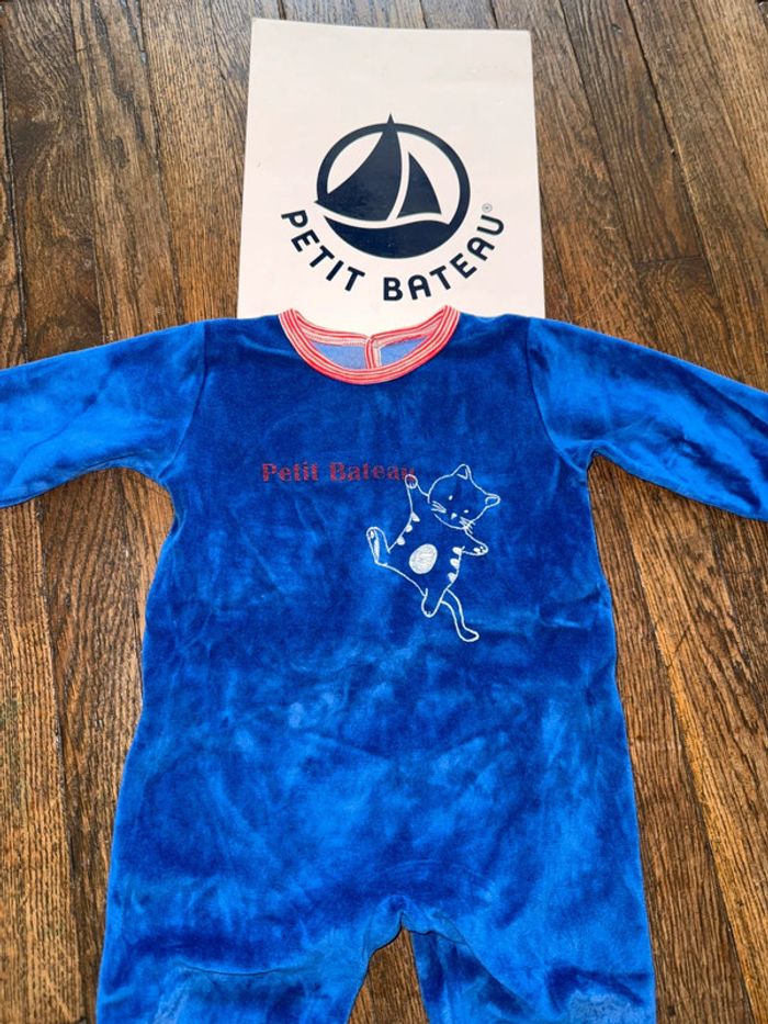 Pyjama velour petit bateau 12 mois - photo numéro 2
