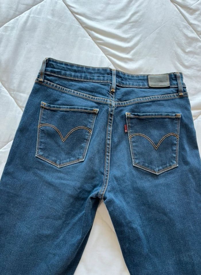 Jean mi taille haute levi’s bleu marine high rise skinny taille S/36 L32 femme - photo numéro 14