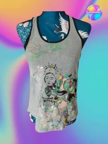Débardeur Kookaï sequins et broderie