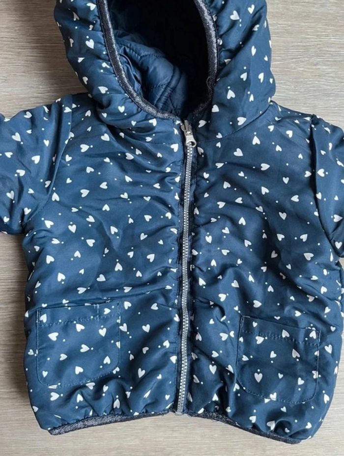 Doudoune légère réversible « cœurs » TAO 18 mois - photo numéro 6