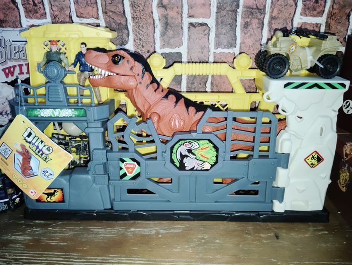 Dinosaure avec enclos Dino valley