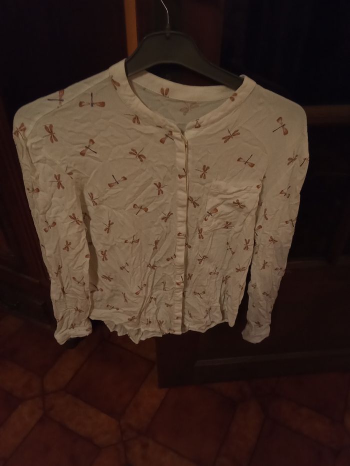 Blouse motif libellules