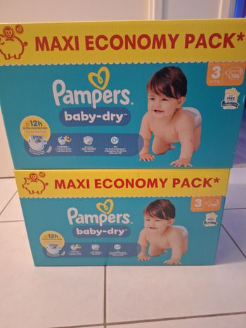 2 cartons Pampers taille 3