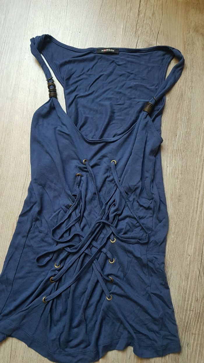 Débardeur bleu - photo numéro 2