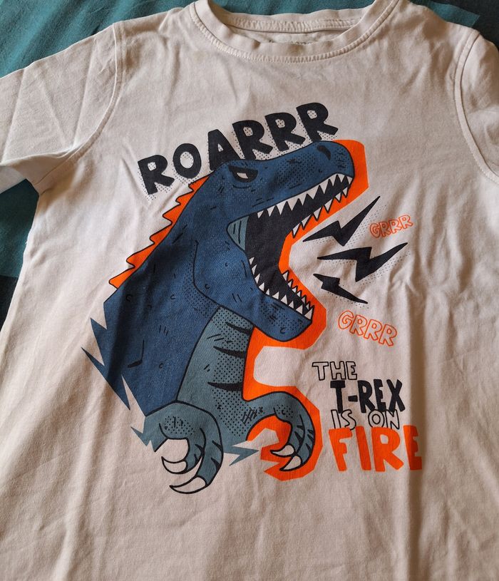 Tee-shirt manches longues Dinosaure 6 ans - photo numéro 2