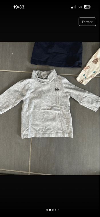 Lot de col roulé bébé 3/6 mois
