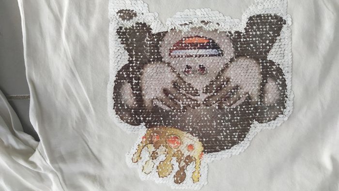 Tee-shirt manches longues singe emoji 10 ans