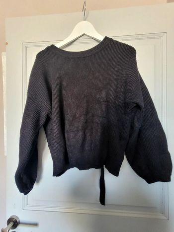 Pull noir liens dorés Miss Charm Paris M