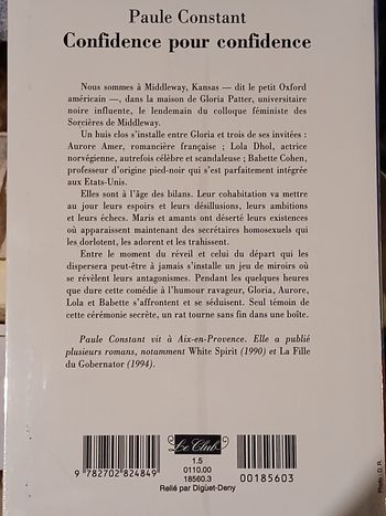 Confidence pour confidence