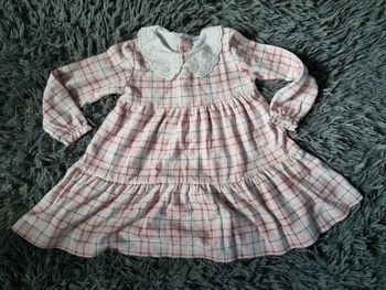 Robe à carreaux manches longues 23mois