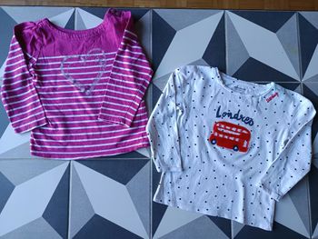 Lot de 2 tee shirts manches longues Vert Baudet 4 ans