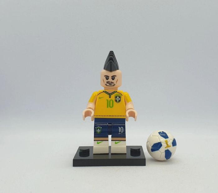 🎽 Figurine Footballeur Brésilien - Neymar Jr - (Style Lego) 🎽