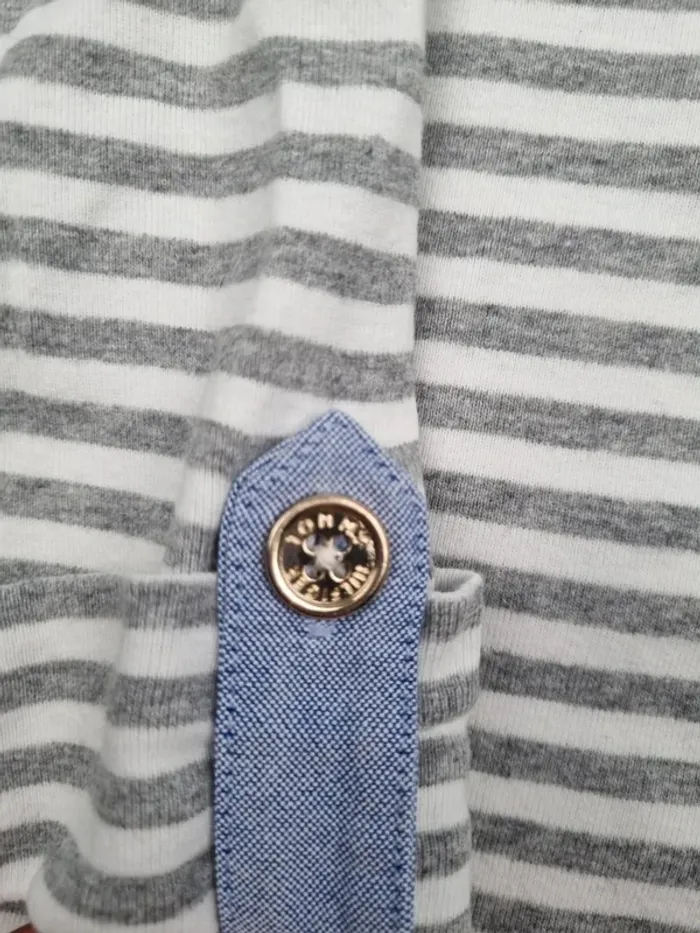 Sweat marinière Tommy Hilfiger – Taille M Femmes (mesures en photos) - photo numéro 6