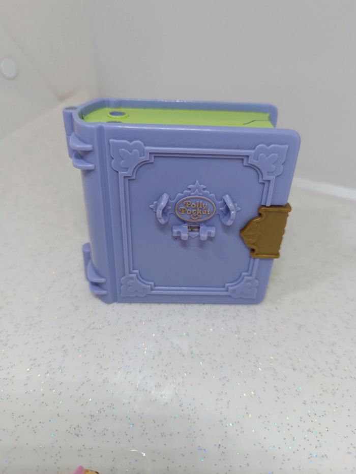Polly pocket bluebird livre Book toy fun land pays jouet v 5 violet purple playhouse complet vintage - photo numéro 13