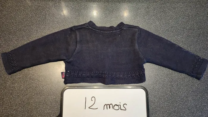 boléro marine taille 12 mois - photo numéro 3