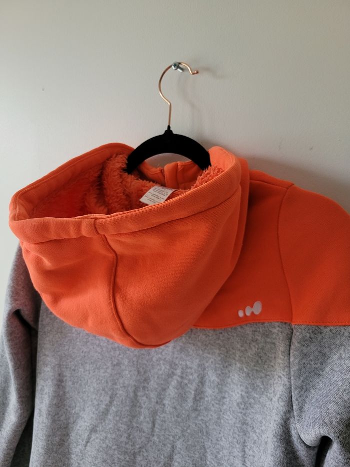 Gilet polaire capuche Wed’ze S – Gris & Orange – Intérieur ski stylé 🎿❄️ - photo numéro 10