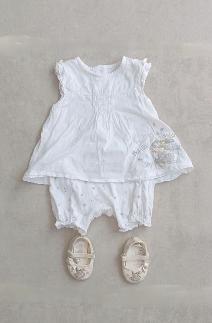 Ensemble été fille Pan-pan - 6/9 mois