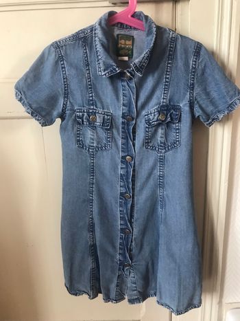 Robe en coton effet jean