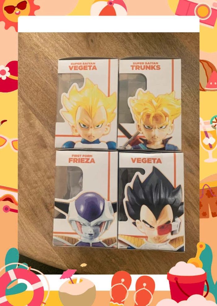 Lot figurines dragon ball tamashi buddies diorama trunks vegeta freezer Frieza - photo numéro 6