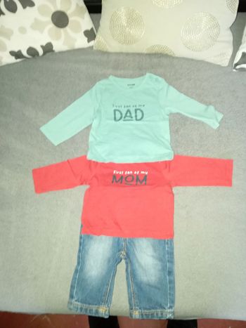 Lot jean et tee shirt