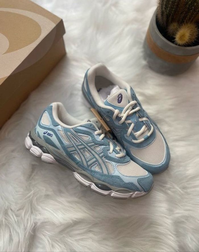 Asics gel nyc arctic sky bleu blanche 44 - photo numéro 3