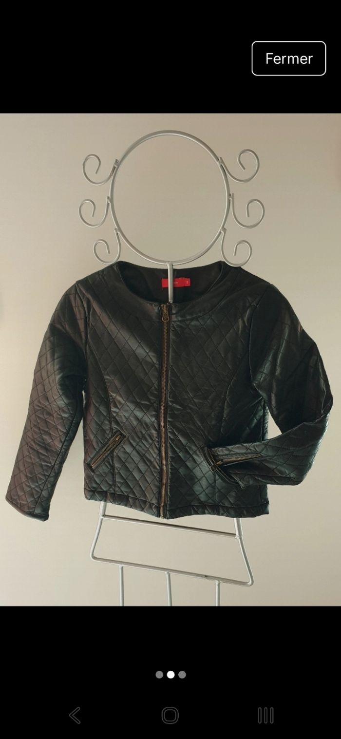 Veste Simili cuir fille - photo numéro 2