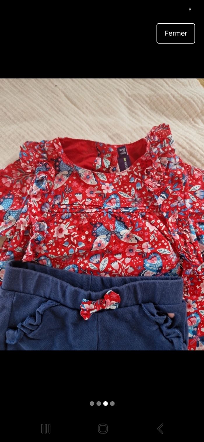 Ensemble pantalon et blouse Sergent Major taille 6 mois - photo numéro 4