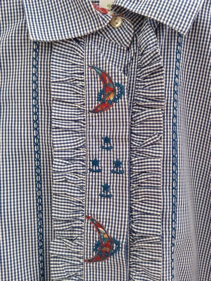 Chemise vintage vichy manches longues - photo numéro 6