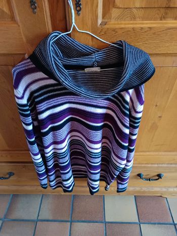 Pull col roulé