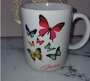 Mug papillon personnalisé