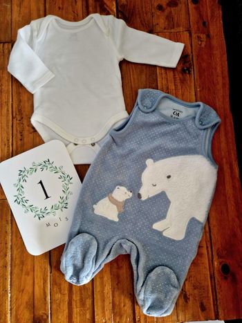 Ensemble velours 1 mois C&A