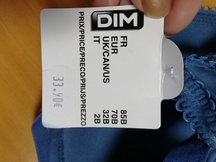 Soutien gorge Dim bleu 85B - photo numéro 5