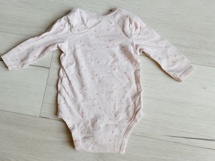 Vêtement bébé fille body manches longues rose étoiles Tape à l’œil 6 mois - photo numéro 4
