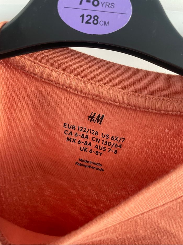 Teeshirt manches longues Halloween citrouille - H&M 6/8 ans - photo numéro 2
