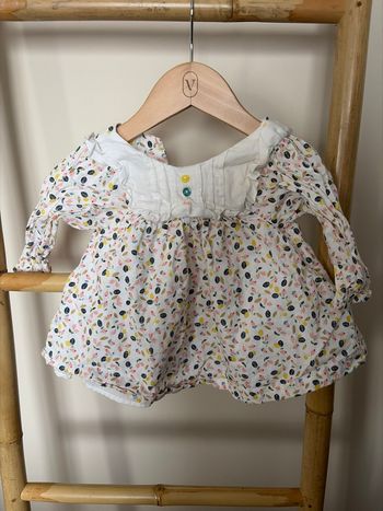 Robe manches longues à motif