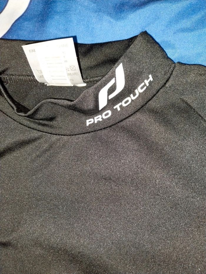 Tee-shirt sous couches  foot garçon manches longues 8 10 ans pro touch - photo numéro 3