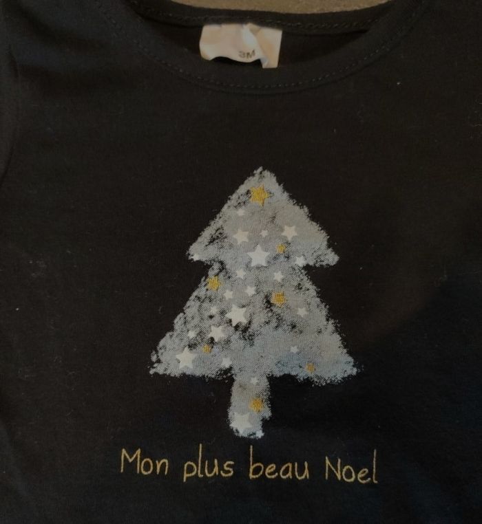 T-shirt manches longues sapin de Noël - photo numéro 2