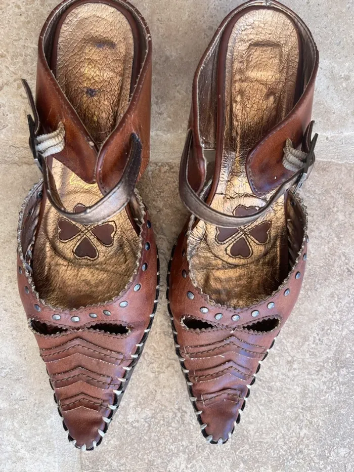 Mules sabots cuir - photo numéro 3