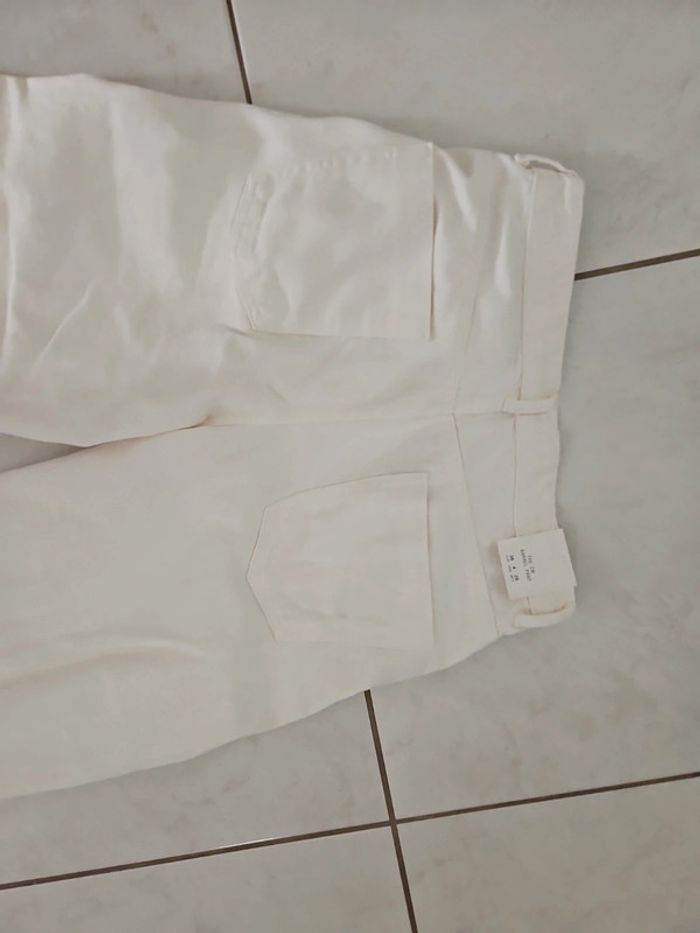 Jean femme blanc zara The ZW taille 36 Neuf cont5 - photo numéro 9