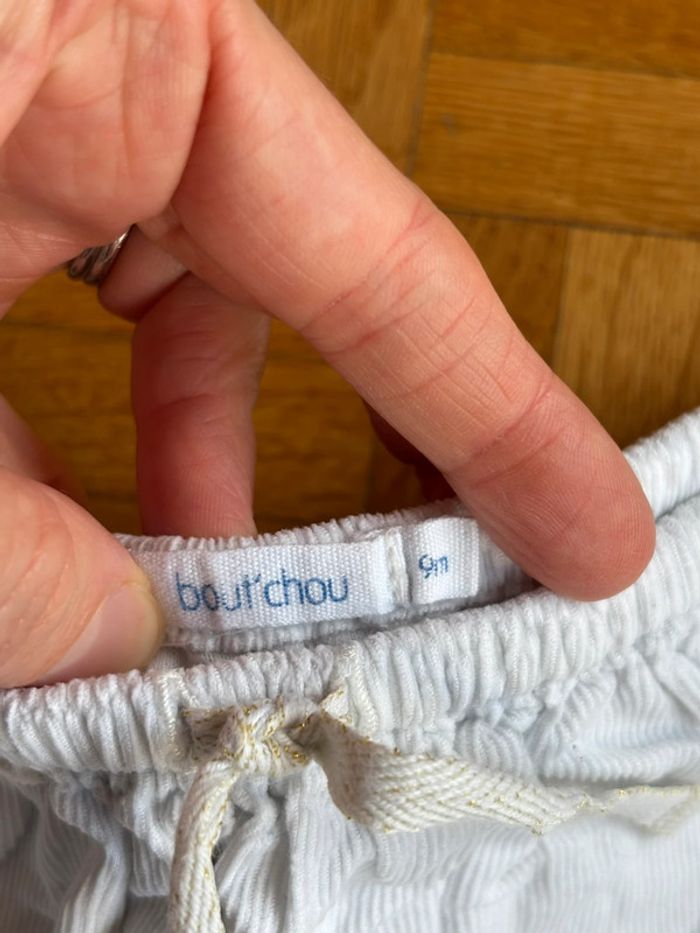 Sarouel velours Boutchou 12 mois parfait état - photo numéro 5