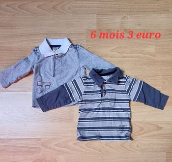 Lot 2 polos 6 mois