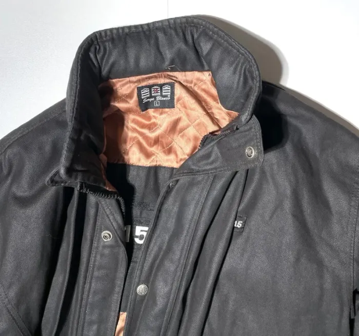 Serge Blanco rugby black jacket rare vintage Mens L made in France 🇫🇷 - photo numéro 11