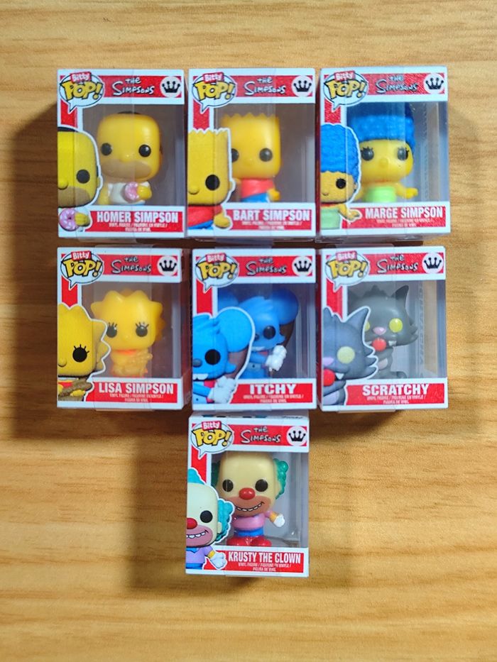 Lot Exclusif 7 Bitty Pop! - Les Simpson (The Simpsons)