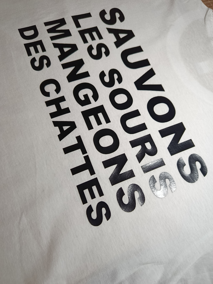 T-shirt "Sauvons les souris" - photo numéro 2